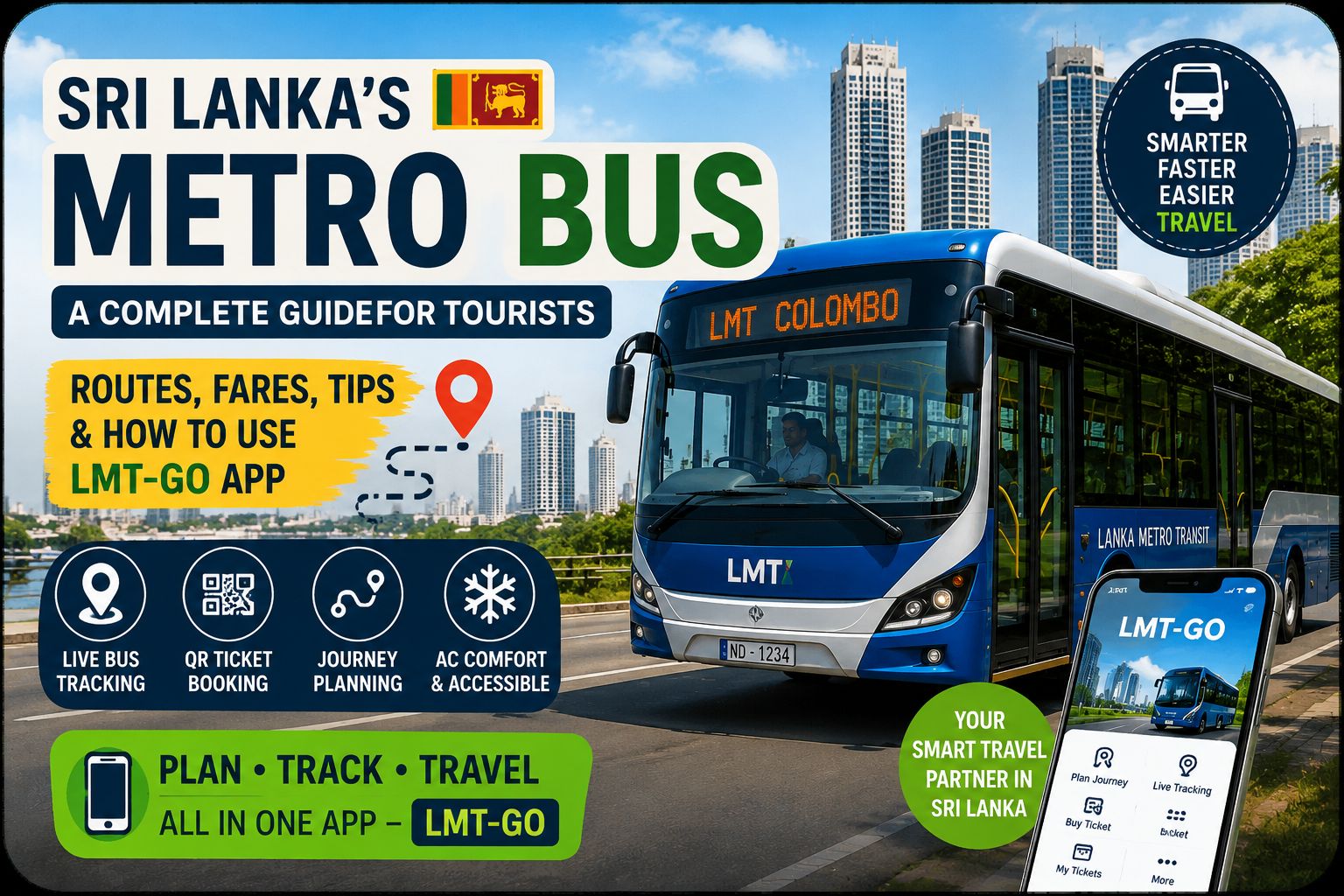 Sri Lanka’s New Metro Bus: A Complete Guide for Tourists and the LMT-GO App